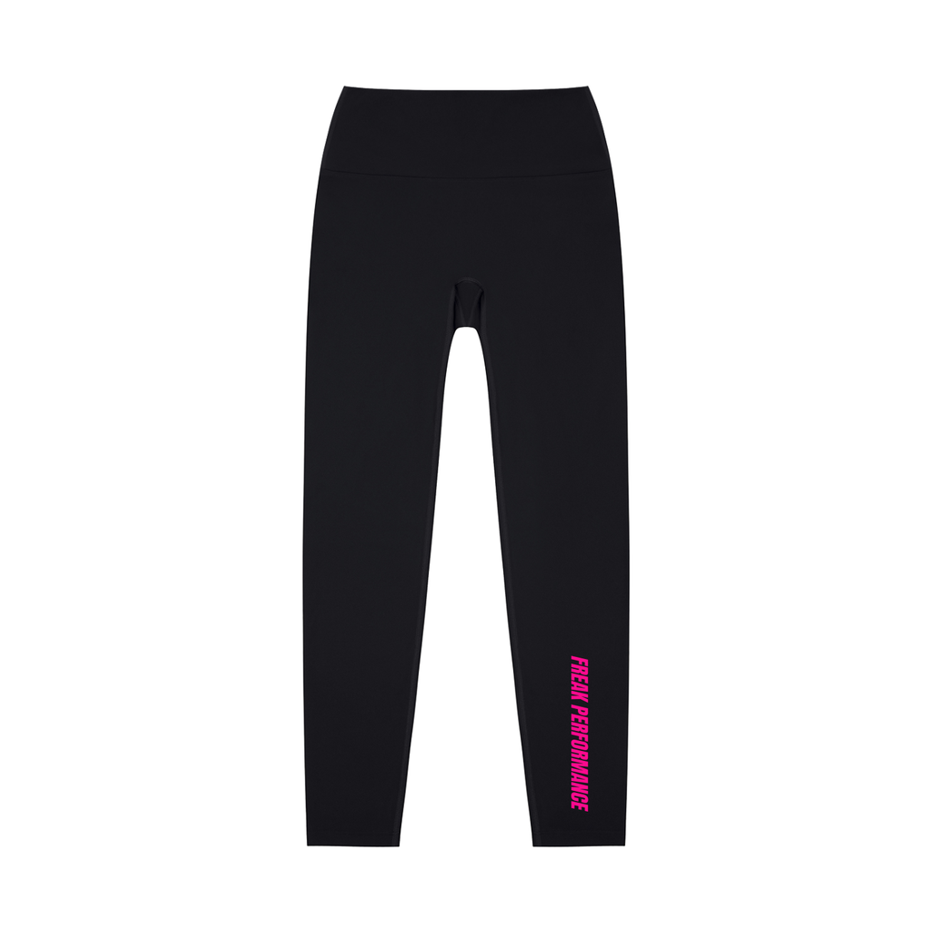 Freak Performance High-Waisted Yoga Leggings Blk/Pink