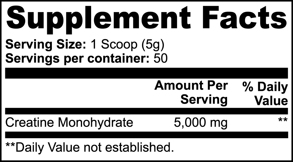 Freak Performance Creatine Monohydrate (Unflavored) - 50 Servings