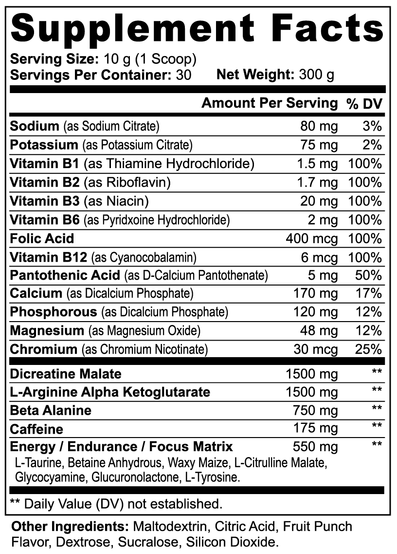 Freak Fuel Pre-Workout (Fruit Punch) - Freak Performance