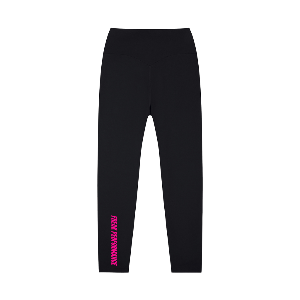 Freak Performance High-Waisted Yoga Leggings Blk/Pink