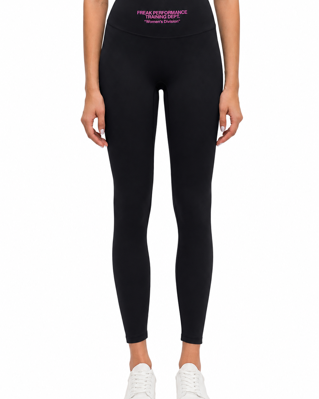 Freak Performance High-Waisted Yoga Leggings Blk/Pink